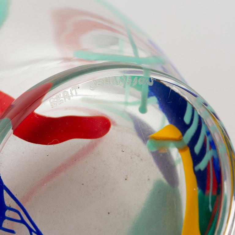 Berit Johansson, a glass vase, Pauly CVM, Venice, Italy 1999.