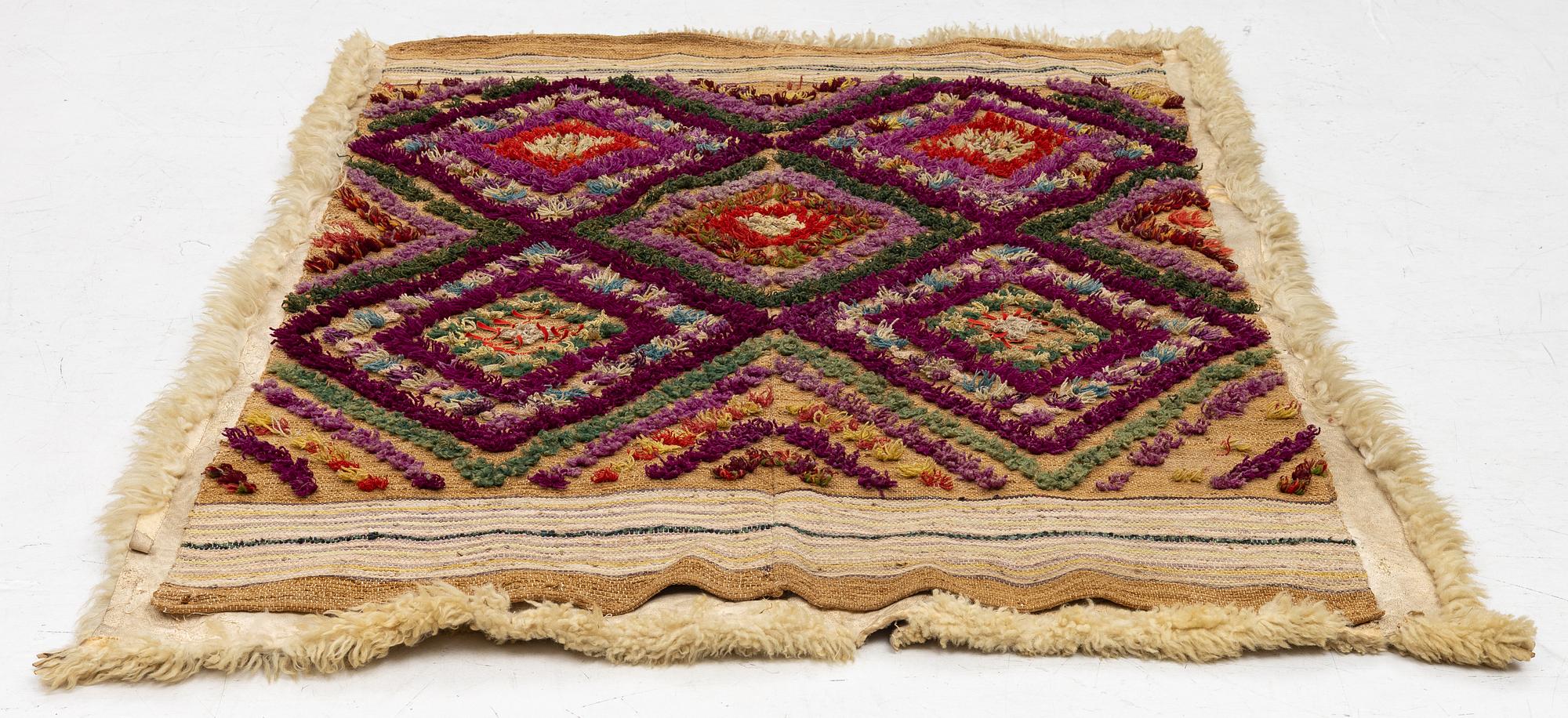 Quilt/blanket, folk art, possibly Hälsingland, 19th century.