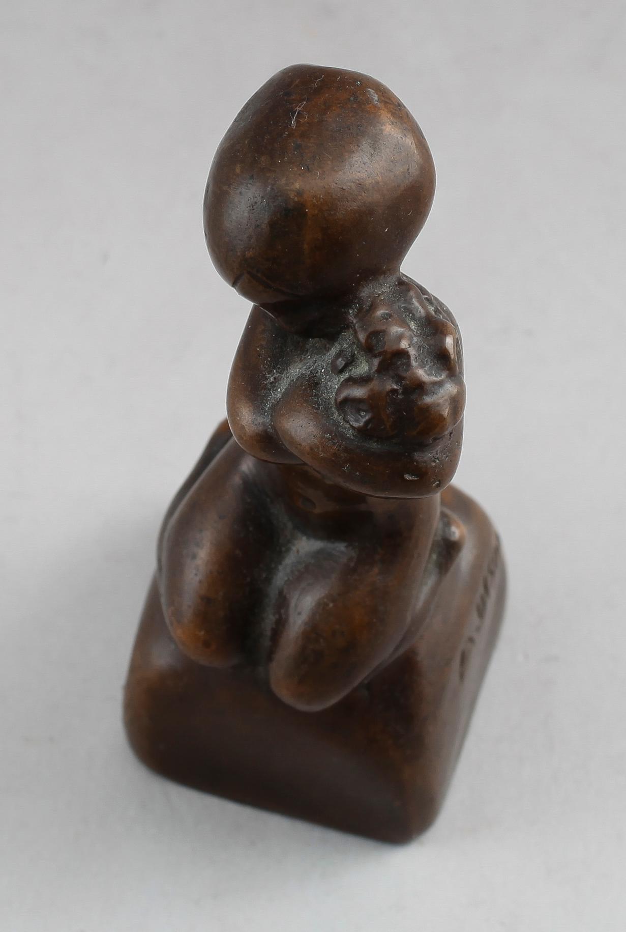 ANDERS OLSON, skulptur, brons, signerad.