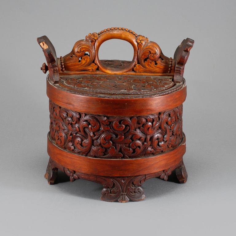 LOCKASK, barockstil, möjligtvis Tyskland, 1800-talets andra hälft.