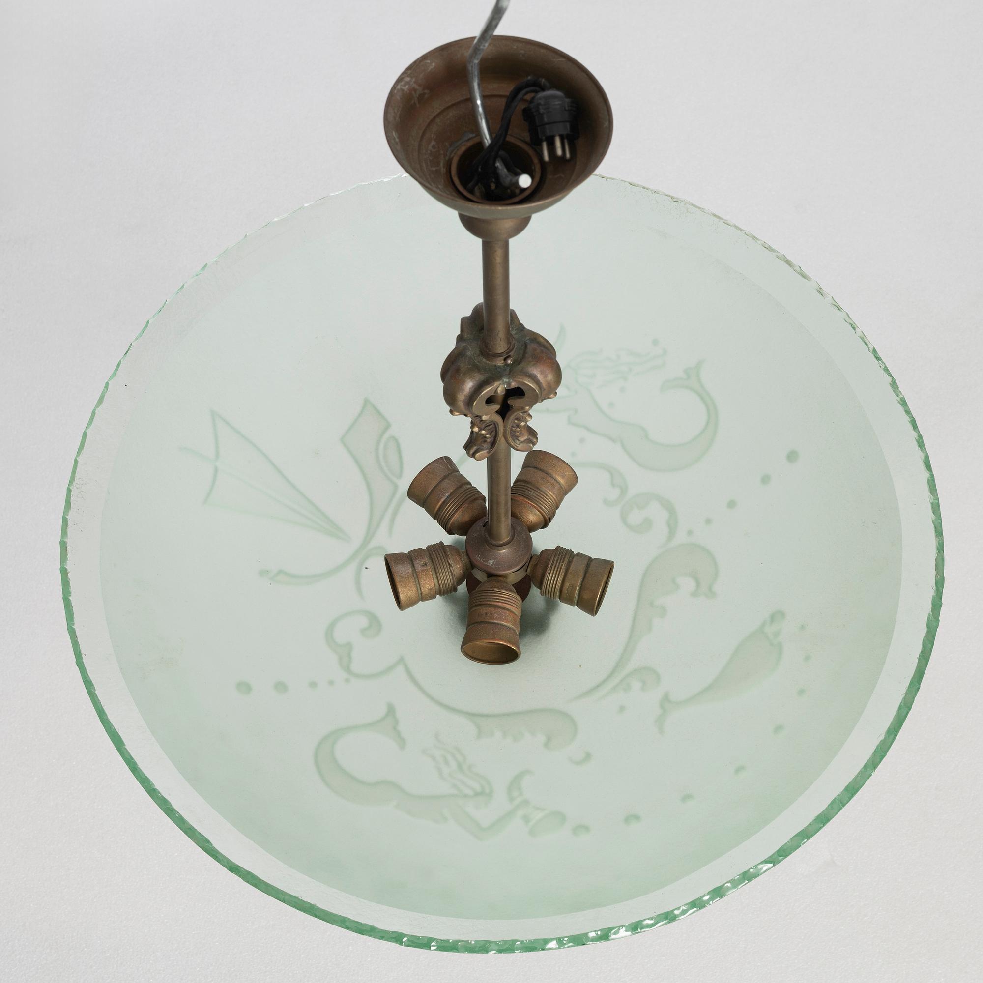 Ceiling lamp, first half of the 20th century.