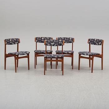 STOLAR, 5 st, Thorsø Stole- och Møbelfabrik, Danmark, 1900-talets andra hälft.
