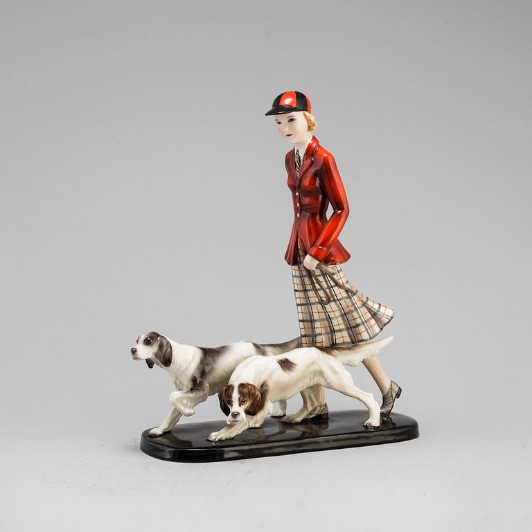 STEPHAN DAKON, an Goldcheider earthenware figure group, model 6524, Vienna.