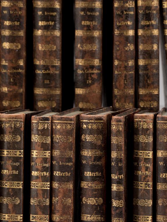 PARTI BÖCKER av Washington Irving. Frankfurt am Main, 1820-30-tal.