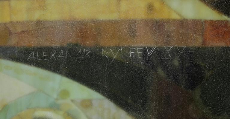 OKÄND KONSTNÄR, installation, glas, Signerad Alexander Kyleev.