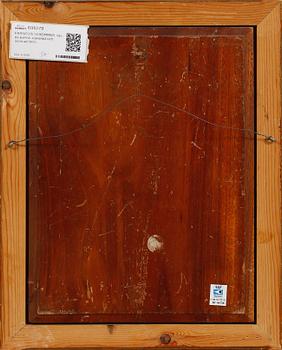 FRANCOIS SCHOMMER, olja på pannå, signerad och daterad 1900.