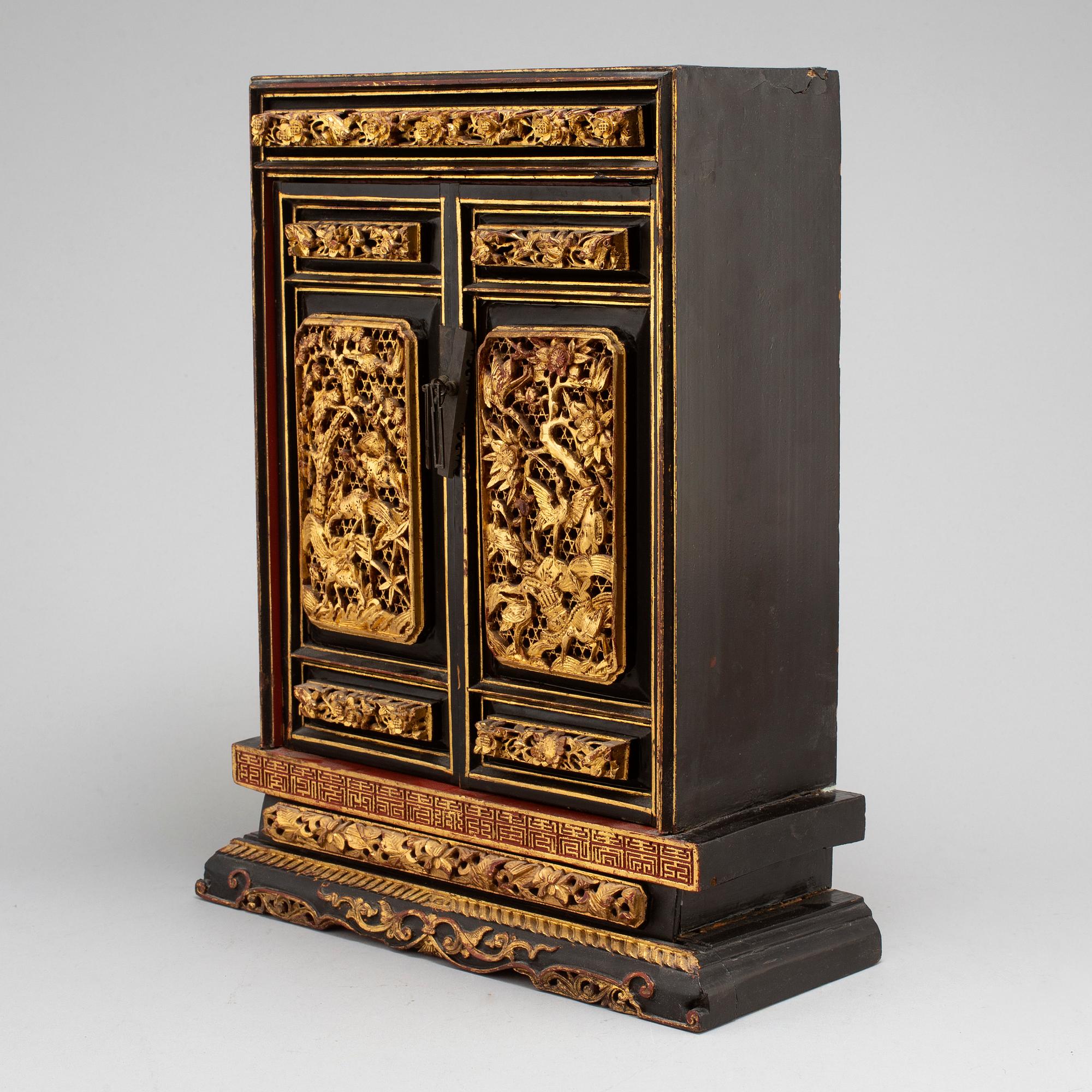 A Chinese altar cabinet, 20th century,.