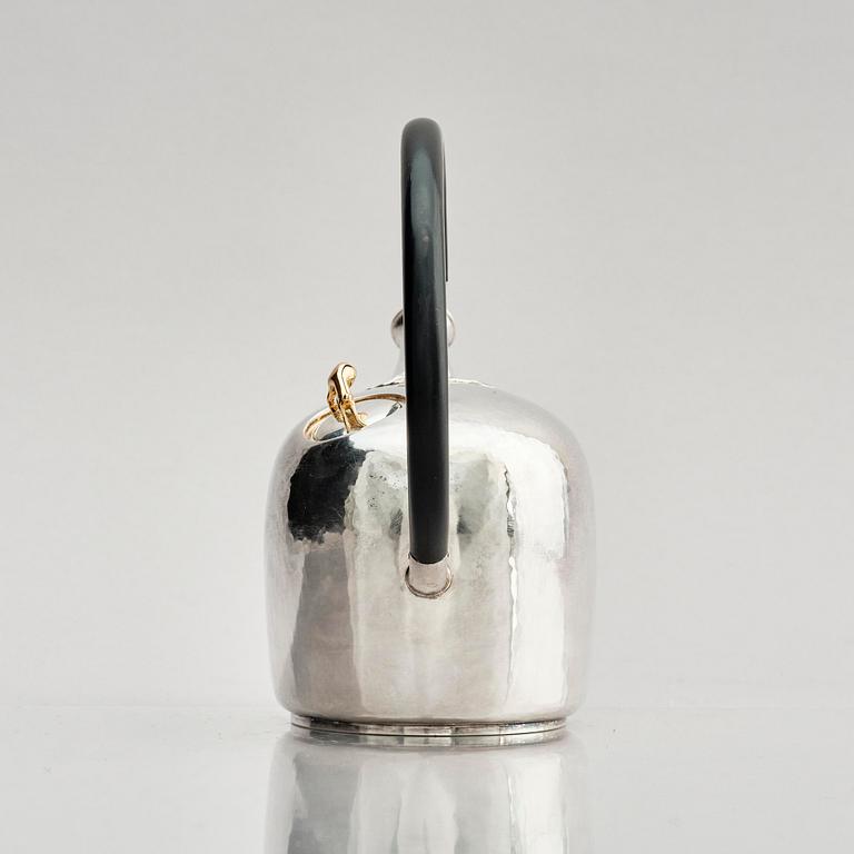 Olle Ohlsson, tekanna, sterling silver, Stockholm 1980.