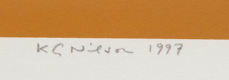 KG Nilson, KG Nilsson, lithographs, 2 pcs.