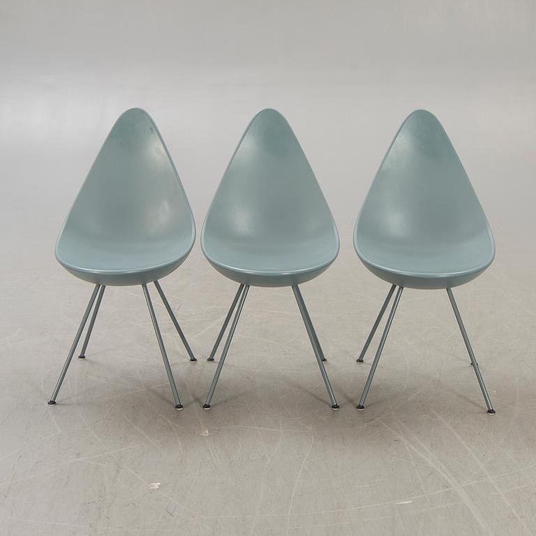 Arne Jacobsen, stolar 6 st "Droppen" för Fritz Hansen 2014.