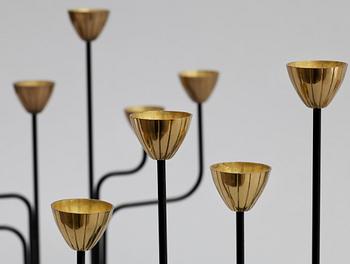 KANDELABRAR, ett par, Gunnar Ander, Ystad Metall, 1900-talets andra hälft.