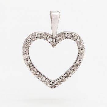 Riipus, 14K valkokultaa, timantteja n. 0.15 ct yht. Kultajousi, Helsinki.