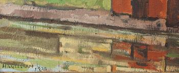 HJALMAR HAGELSTAM, Öljy kankaalle, sign. ja päiv. 1925.