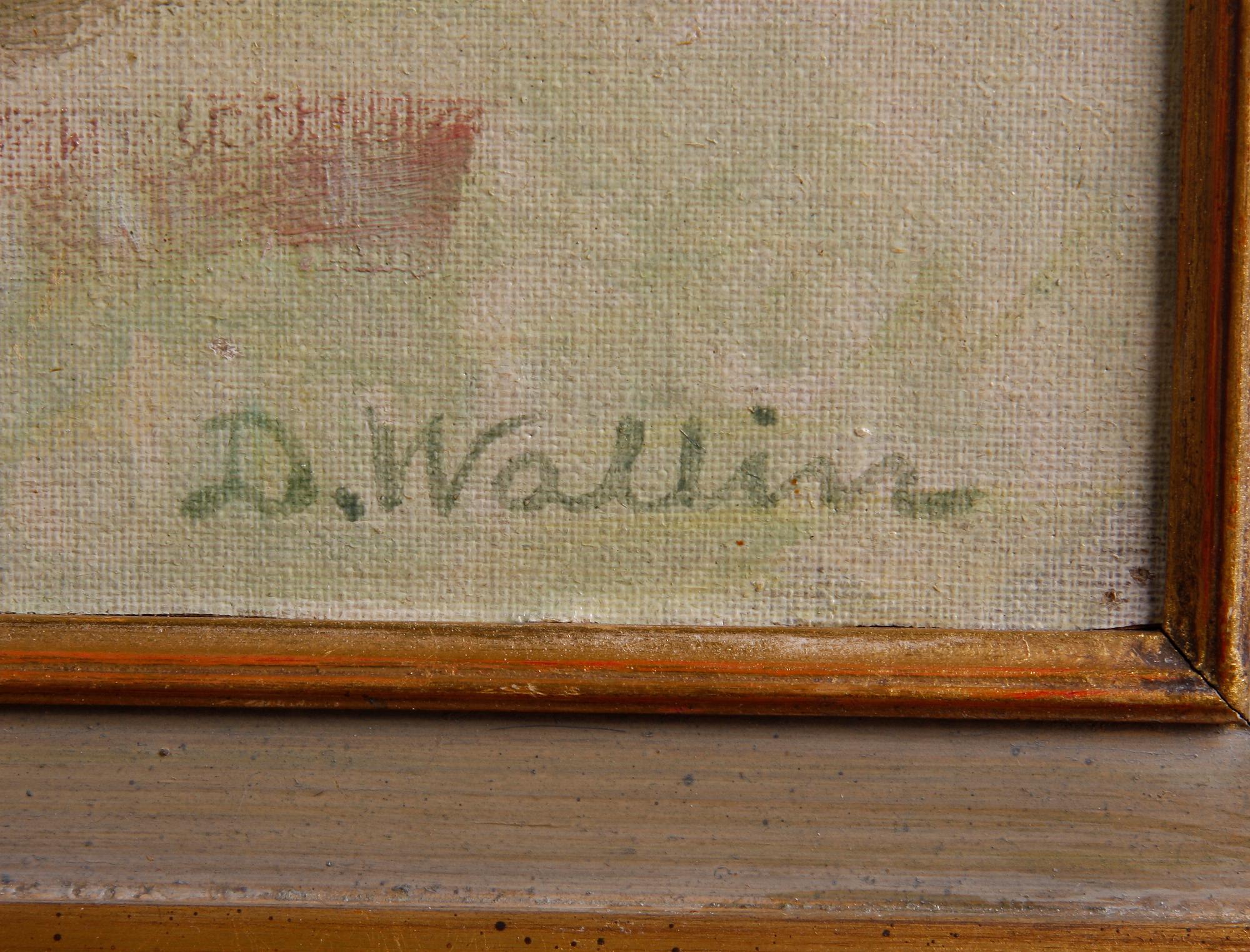 WALLIN, DAVID, olja på pannå, sign.