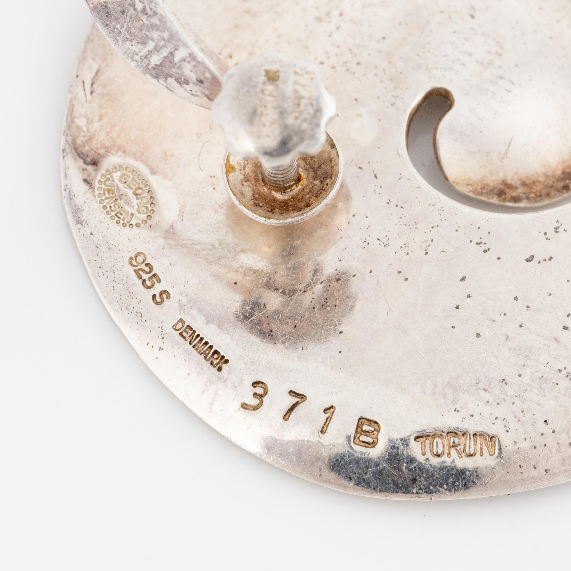 Vivianna Torun Bülow-Hübe for Georg Jensen, earrings, silver.