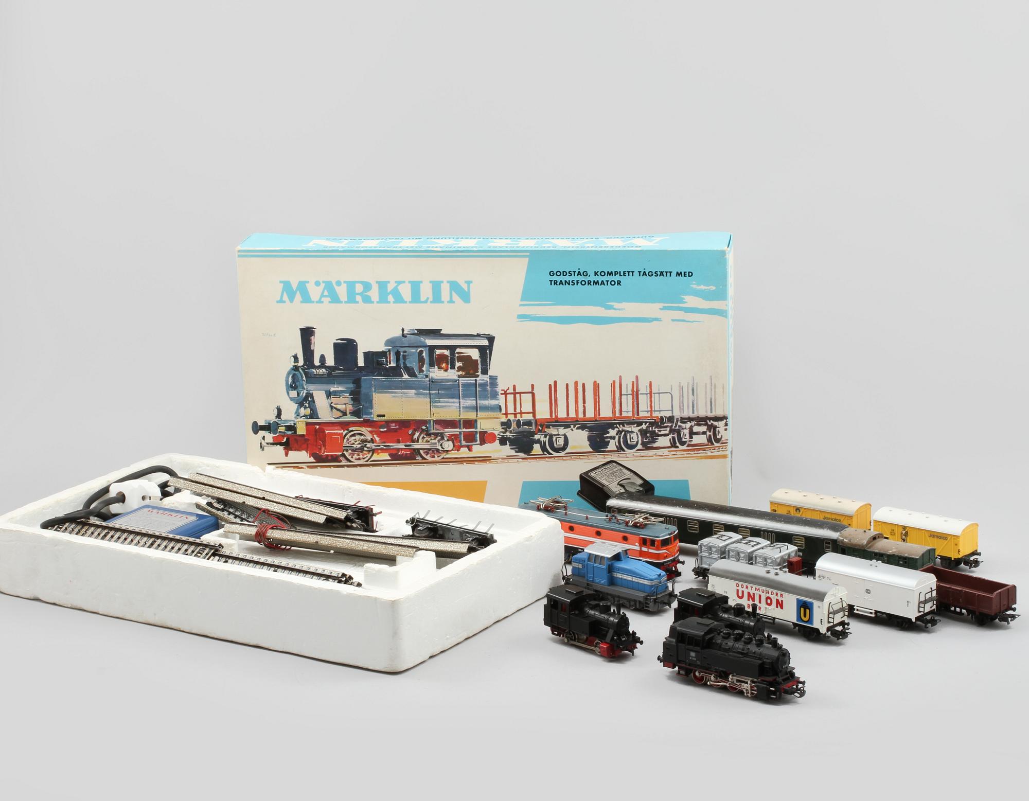 PARTI TÅGDELAR, Märklin, 1900-tal.