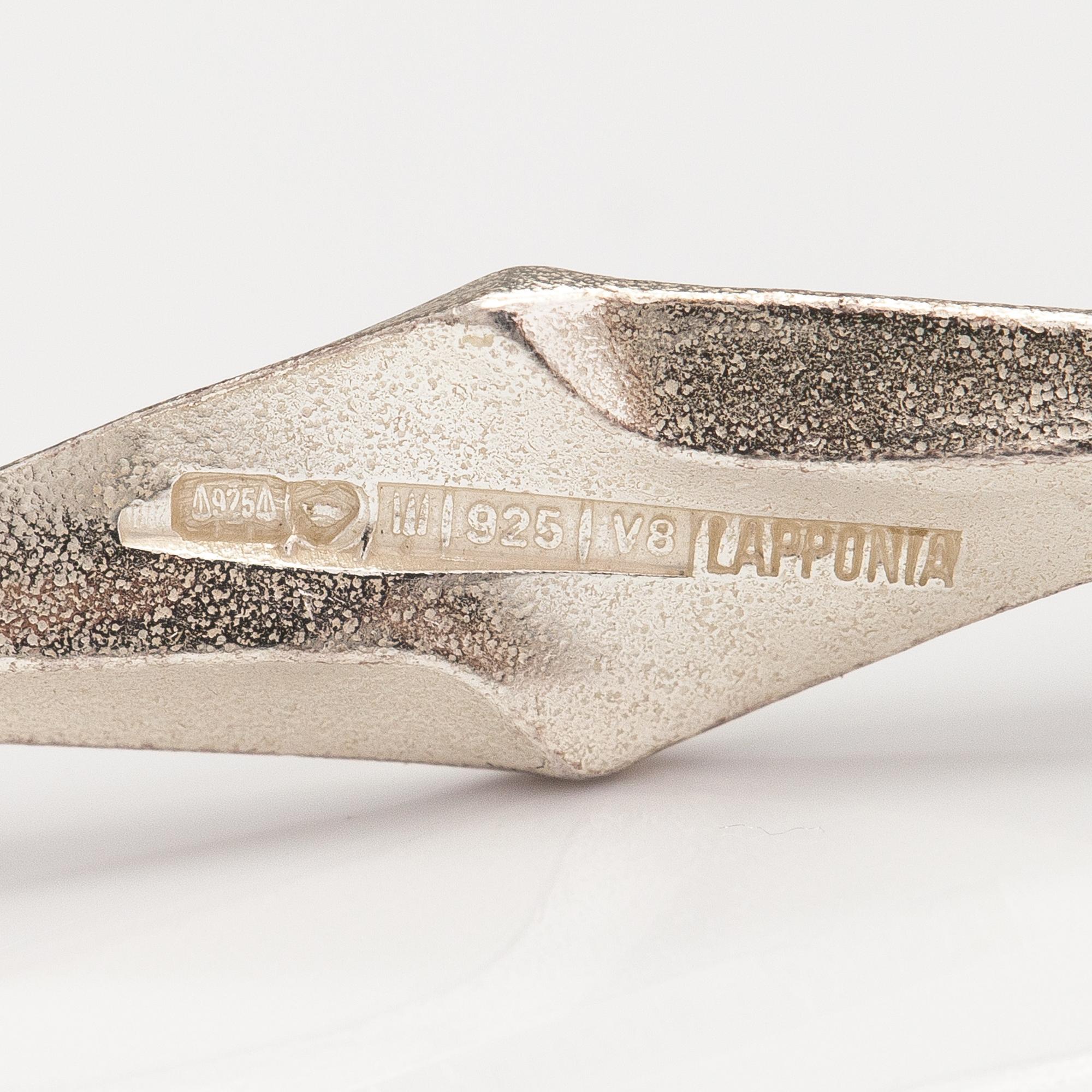 Björn Weckström, A sterling silver necklace "Rombo". Lapponia 1998.