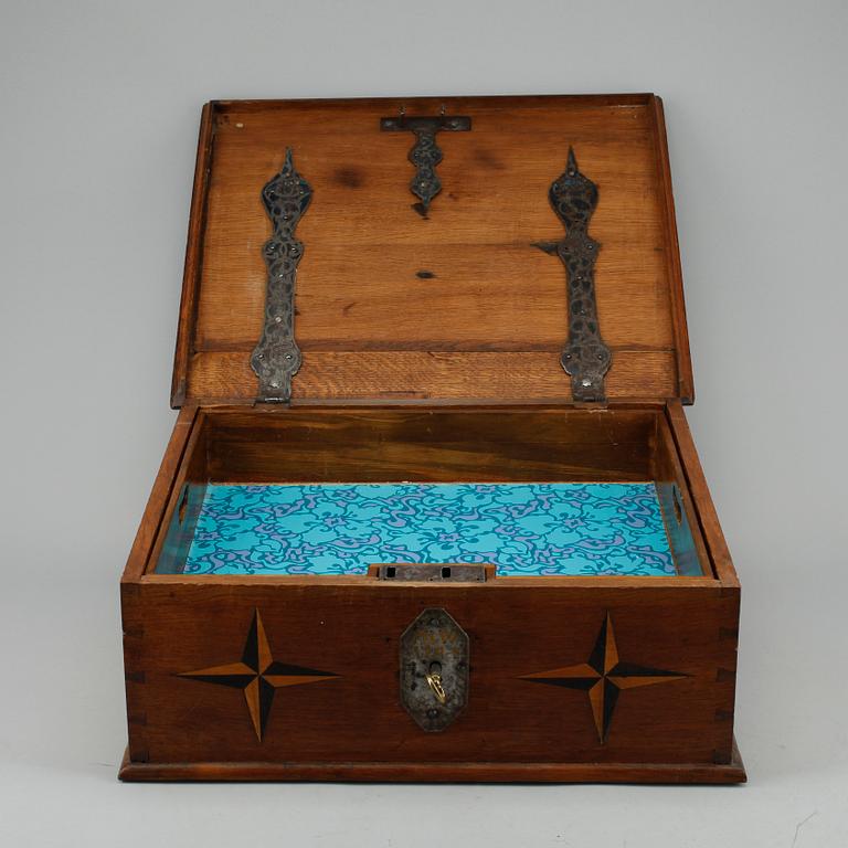 SCHATULL, barock, 1700-tal.