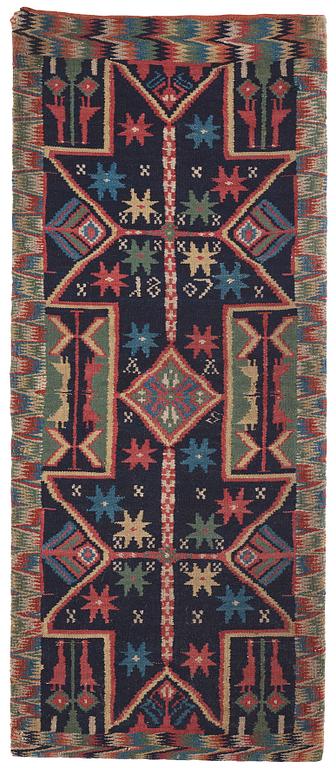 Åkdyna, rölakan, ca 106 x 44 cm, Skåne 1807, sannolikt Skytts härad.