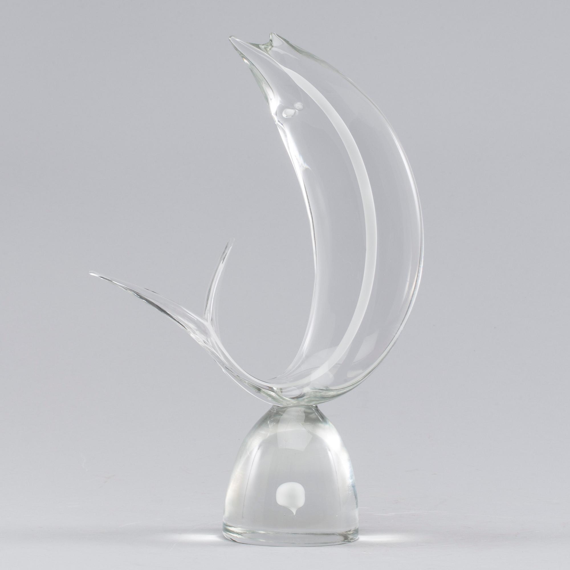 A GLASS SCULPTURE BY FABIO TOSI, Cenedese, late 20th century.