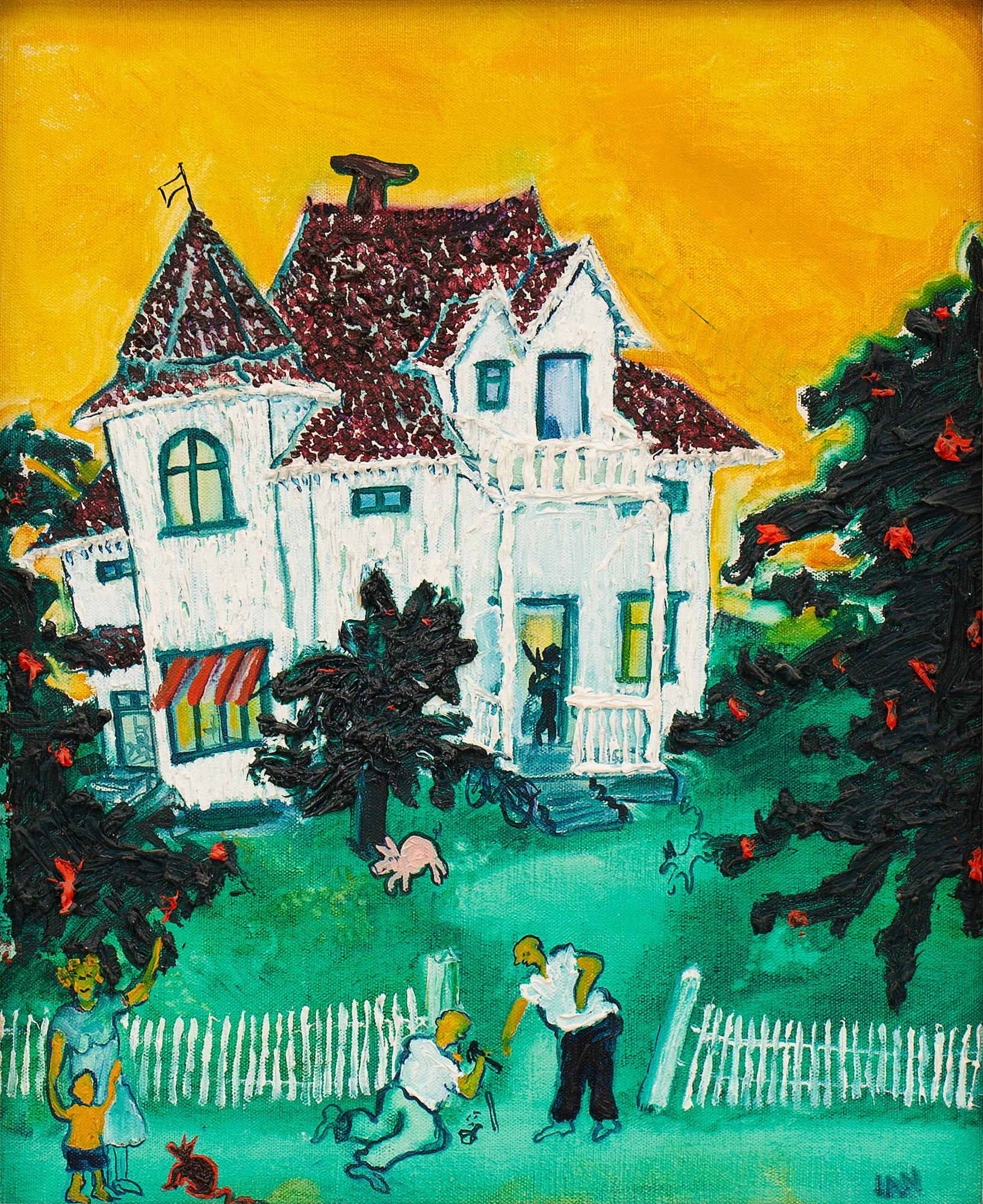 IAN RUSTH, oil on canvas, signed.