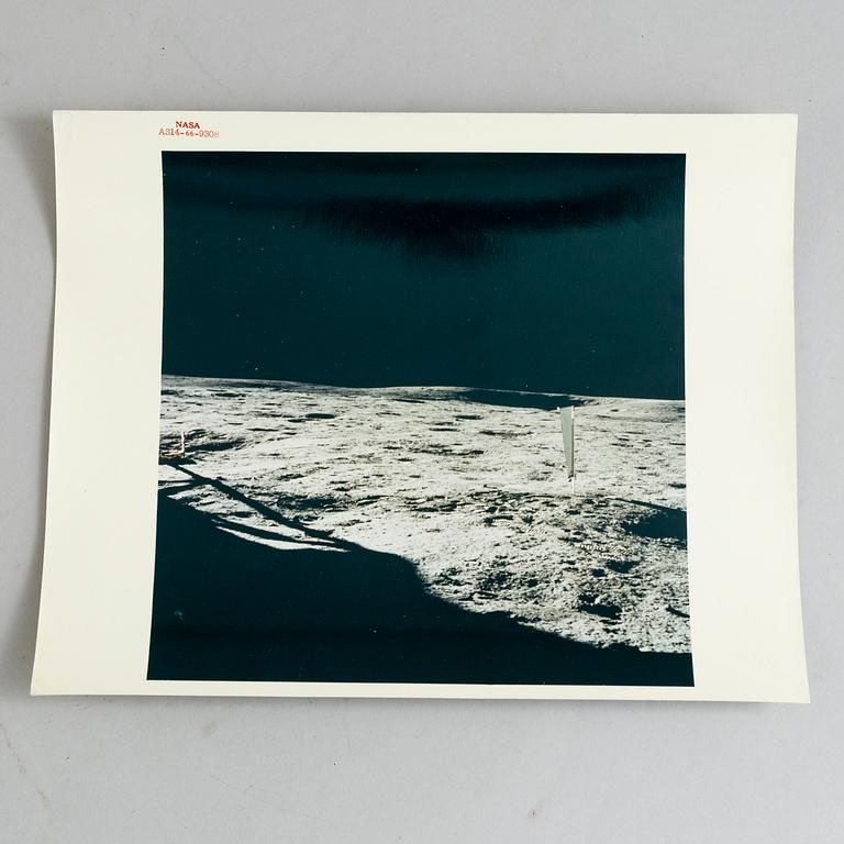 A collection of 8 photographs by NASA Apollo 14, 1971, stamped.