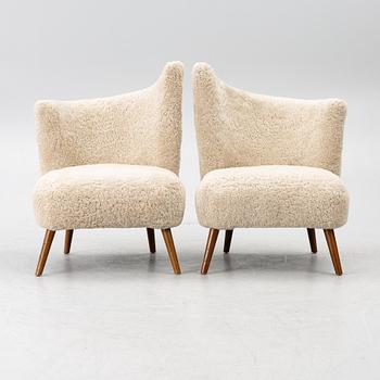 Armchairs, a pair, second half of the 20th century.