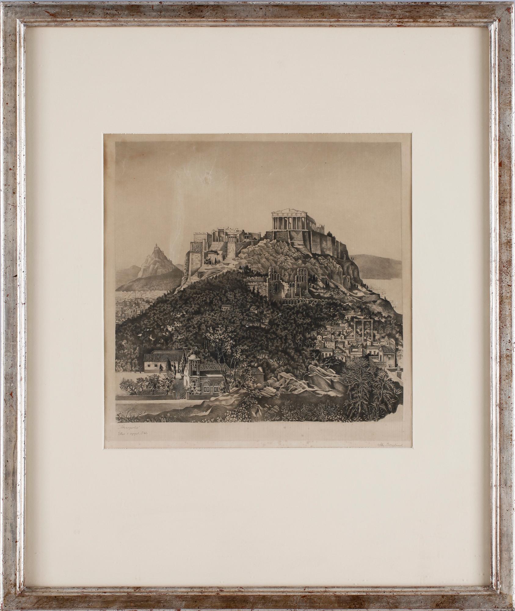 STIG BORGLIND, torrnål, sign.