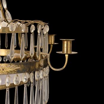 a chandelier from the first half of the 20th century.