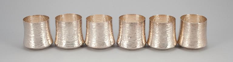 Tapio Wirkkala, A SET OF SIX GOBLETS.