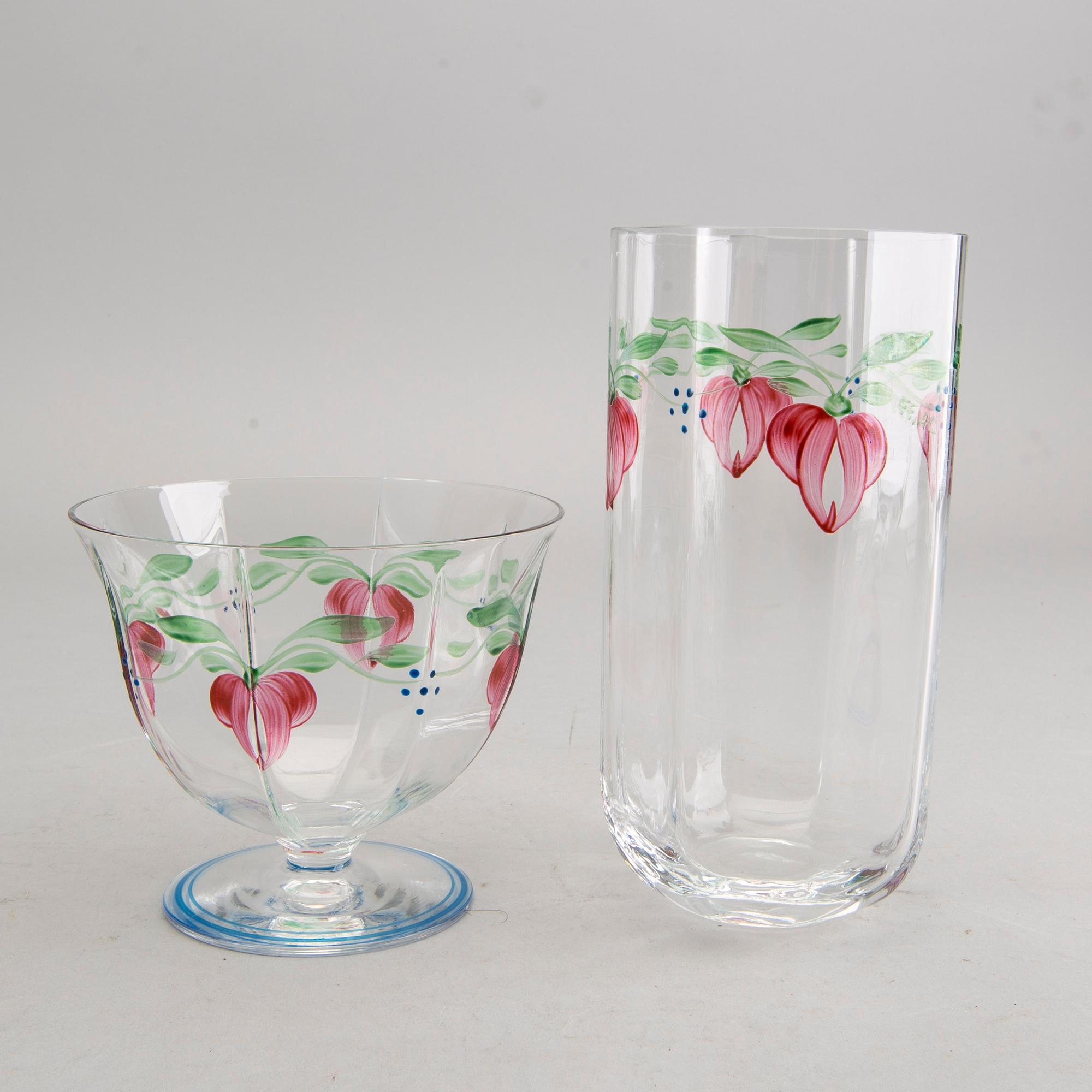 GLASSERVIS, 32 delar, "Maja" Eva Englund, Orrefors.