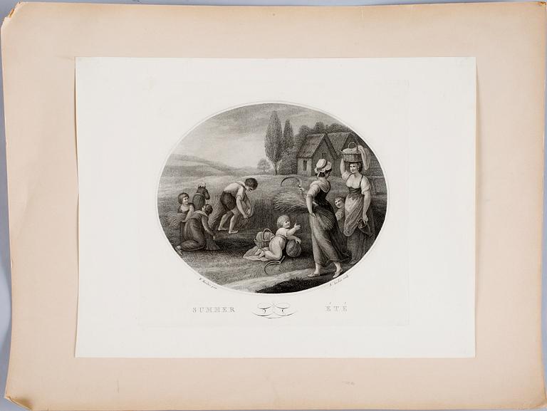 ETSNINGAR, 4 st, 1800-tal.
