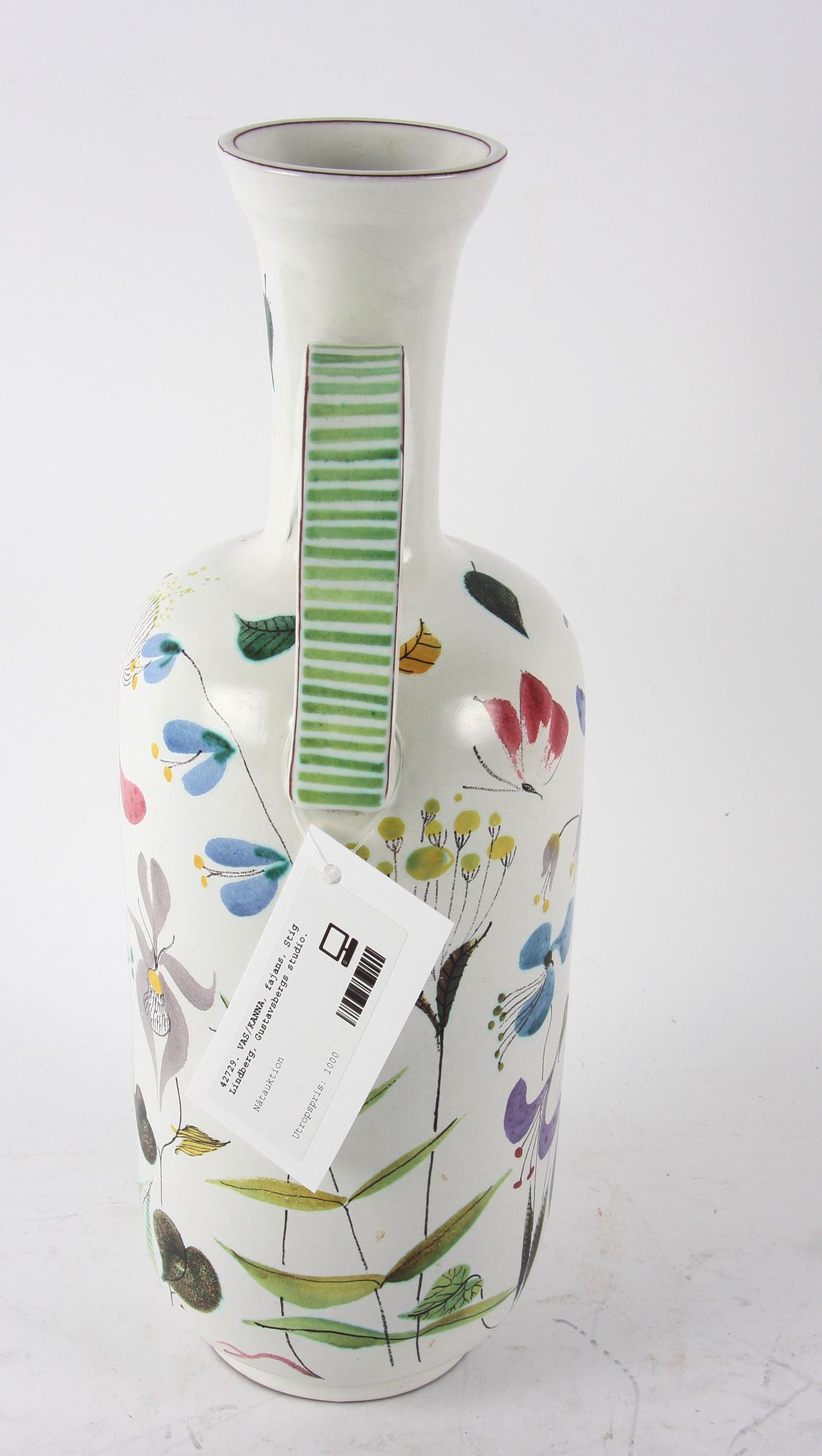 VAS/KANNA, fajans, Stig Lindberg, Gustavsbergs studio.