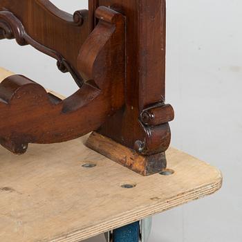 A late 19th century vanity table with stool, Russia.
