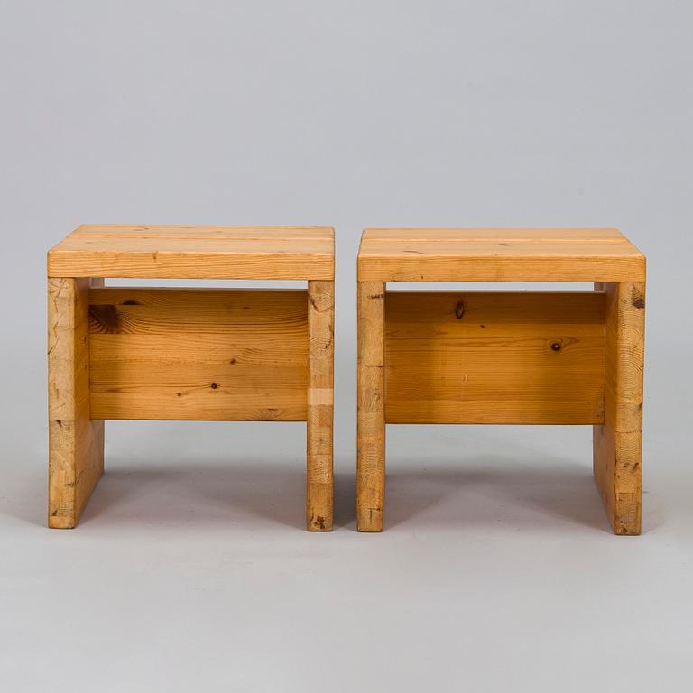 Stools, a pair from the 1970s.