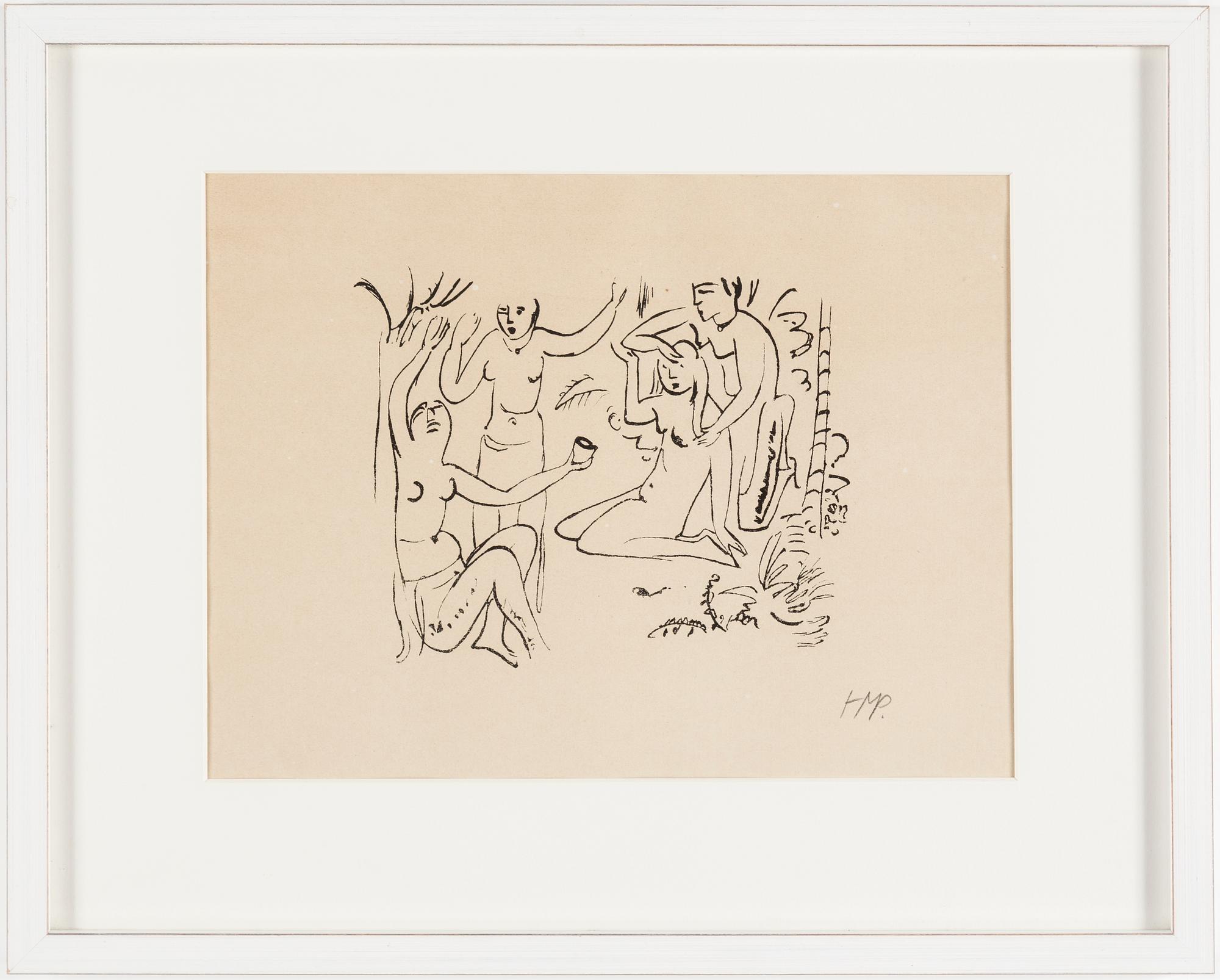 MAX PECHSTEIN, litograph, signed.