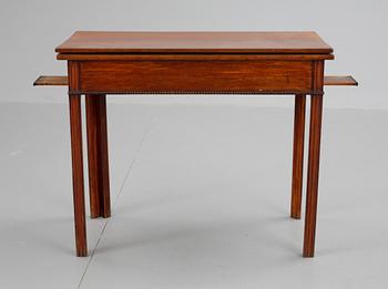 A late Gustavian late 18th cent mahogany card table.