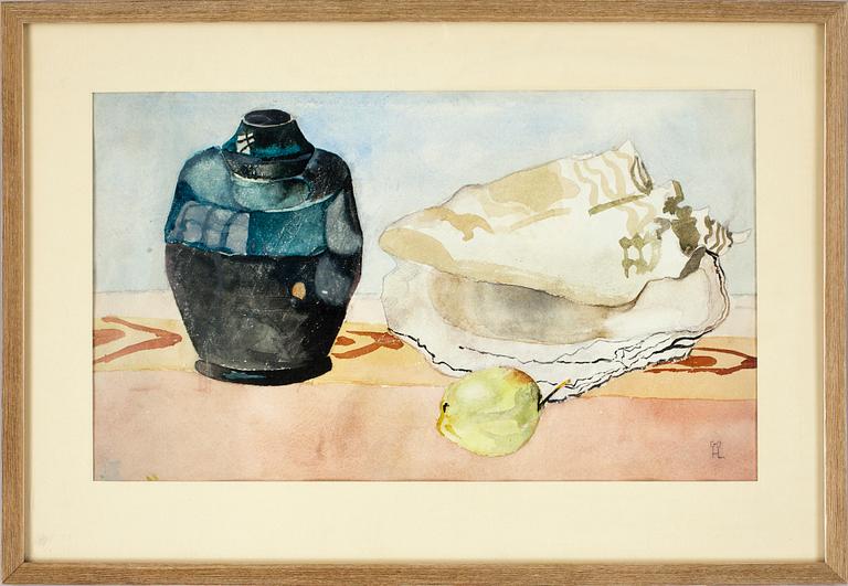 HILDING LINNQVIST, akvarell, monogramsign.