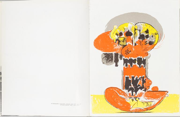 BÖCKER, 2 st, "Panorama 72" samt "Chagall", André Pieyre de Mandiargues, Bokförlaget Forum,1976. Med färglitografier.