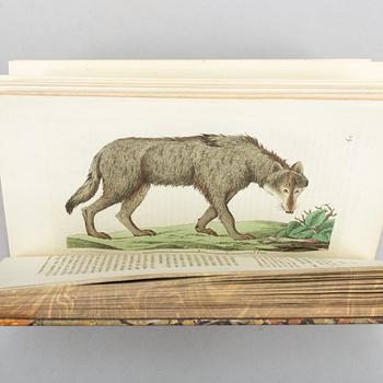 Med 72 handkolorerade zoologiska planscher, (2 vol.).