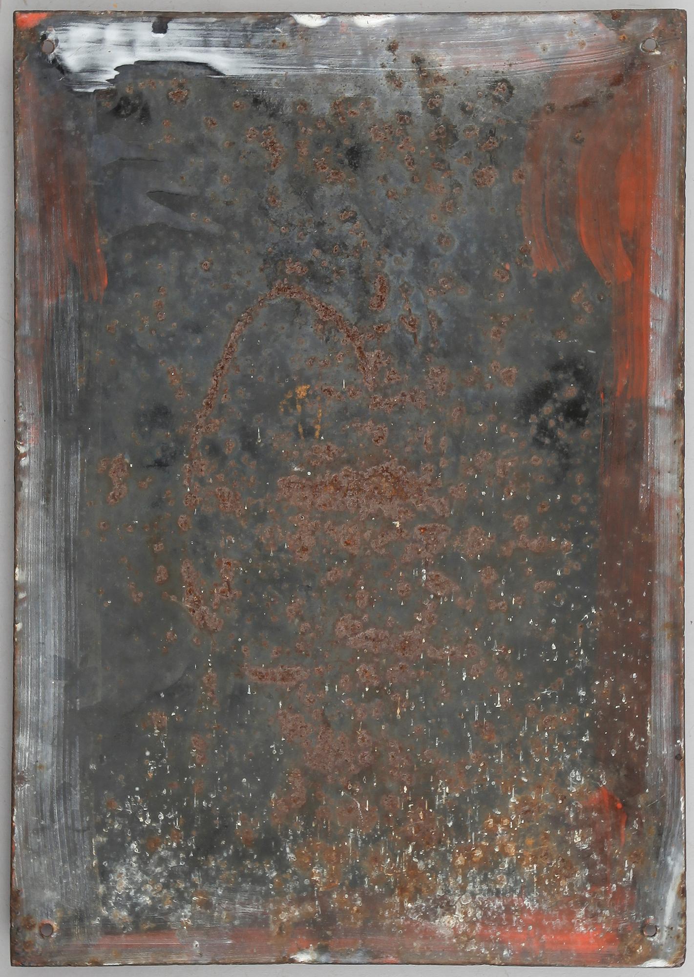 REKLAMSKYLT, emalj, 1900-talets första hälft.