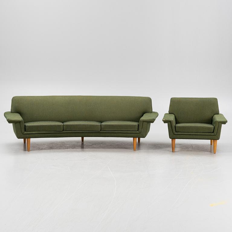 A sofa and easy chair by Johannes Andersen, 'Drott', Trensum. 1960-70s.
