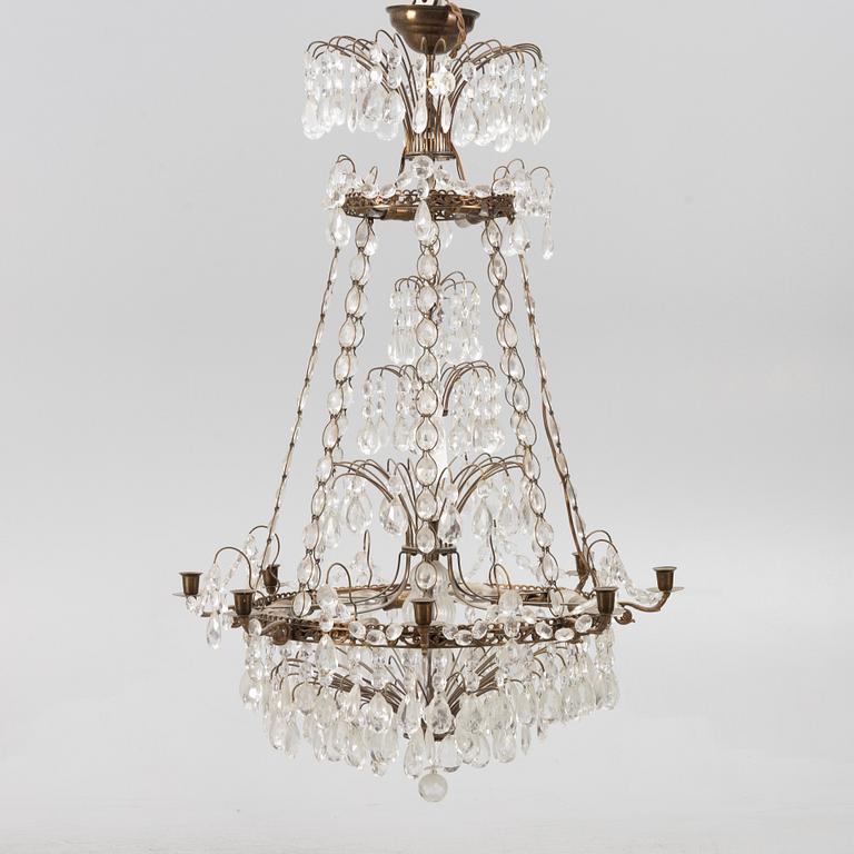 Chandelier, Empire style, early 20th Century.
