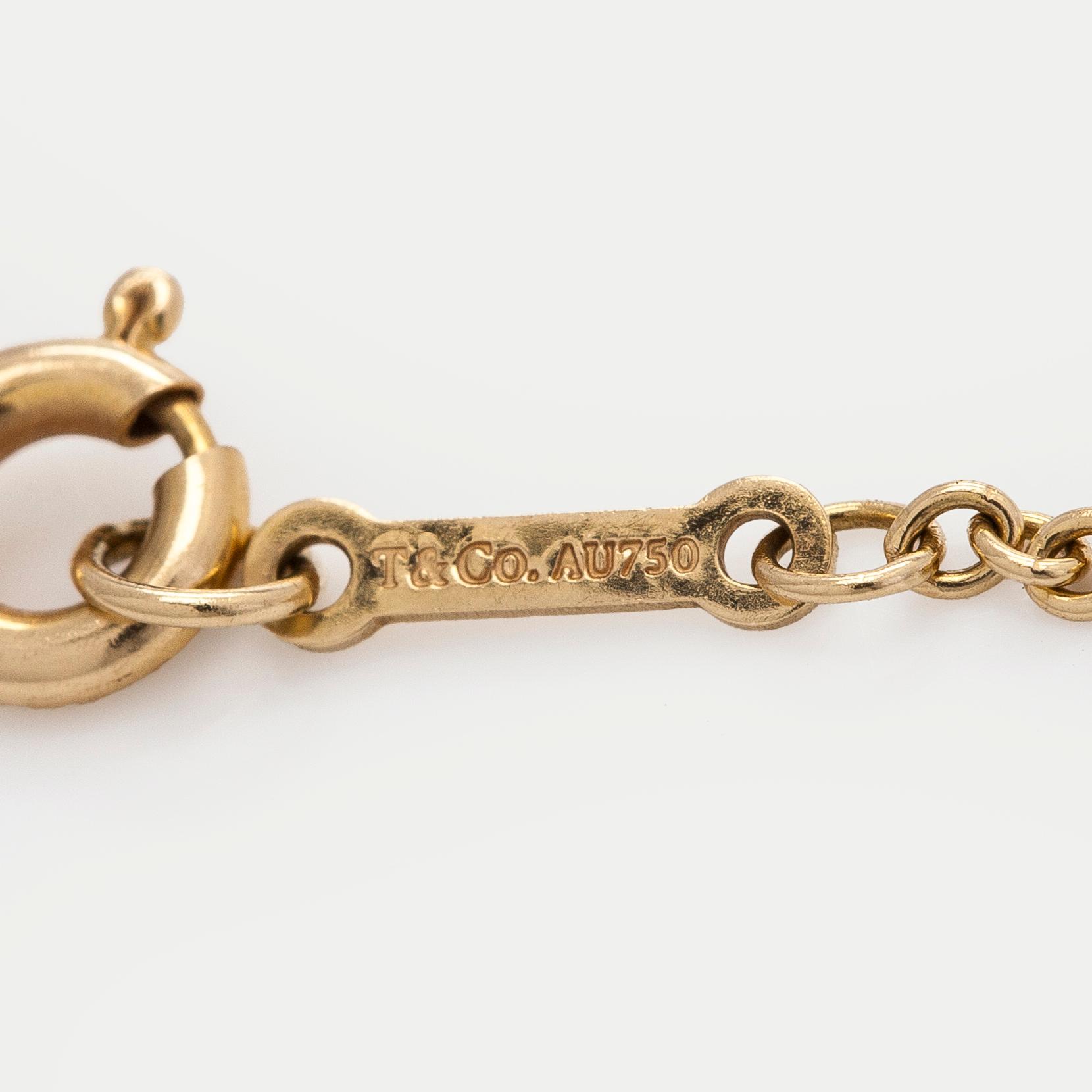 Tiffany & Co, Paloma Picasso, an 18K gold "Olive Leaf" bracelet.