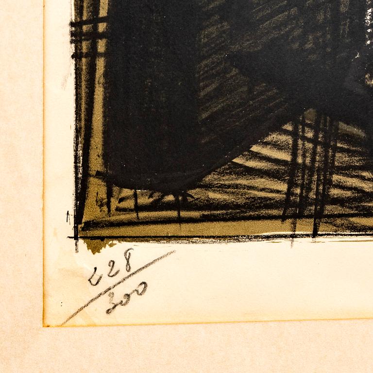 Bernard Buffet, lithograph in colours signed and numbered 228/300.