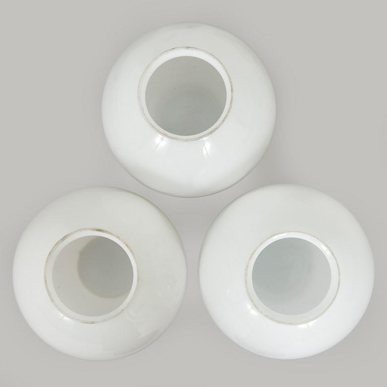Paavo Tynell, a set of three 1930s ceiling lamps '2008' for Taito Oy.