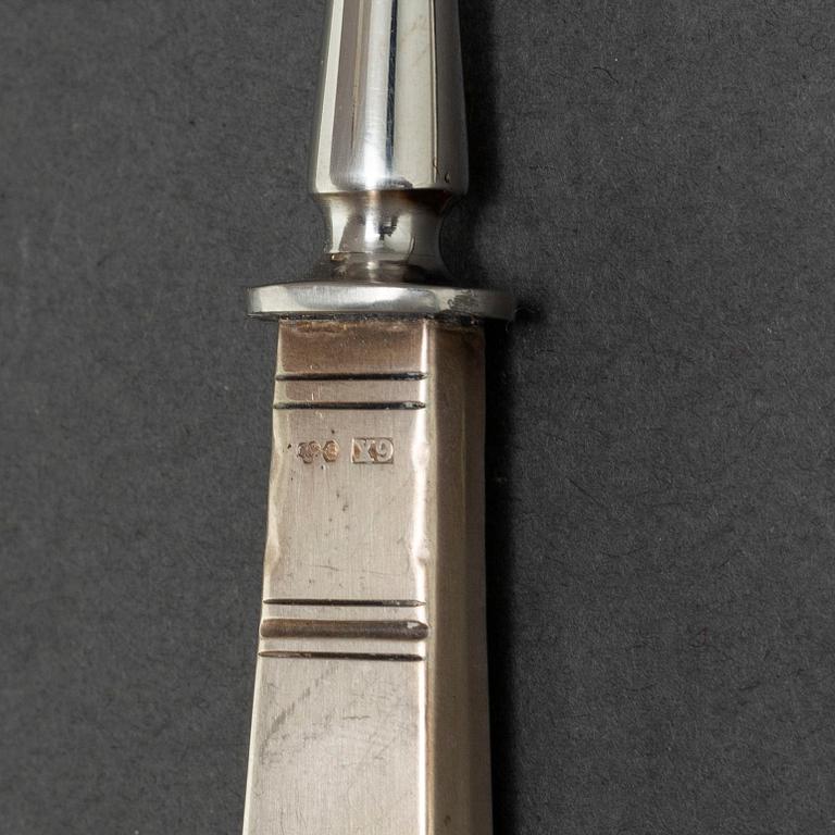 GAB, a part 'Rosenholm' silver cutlery, Stockholm, 1970-2010 (70 pieces).