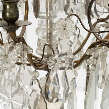 A Rococo style chandelier, first half of the 20th Century.