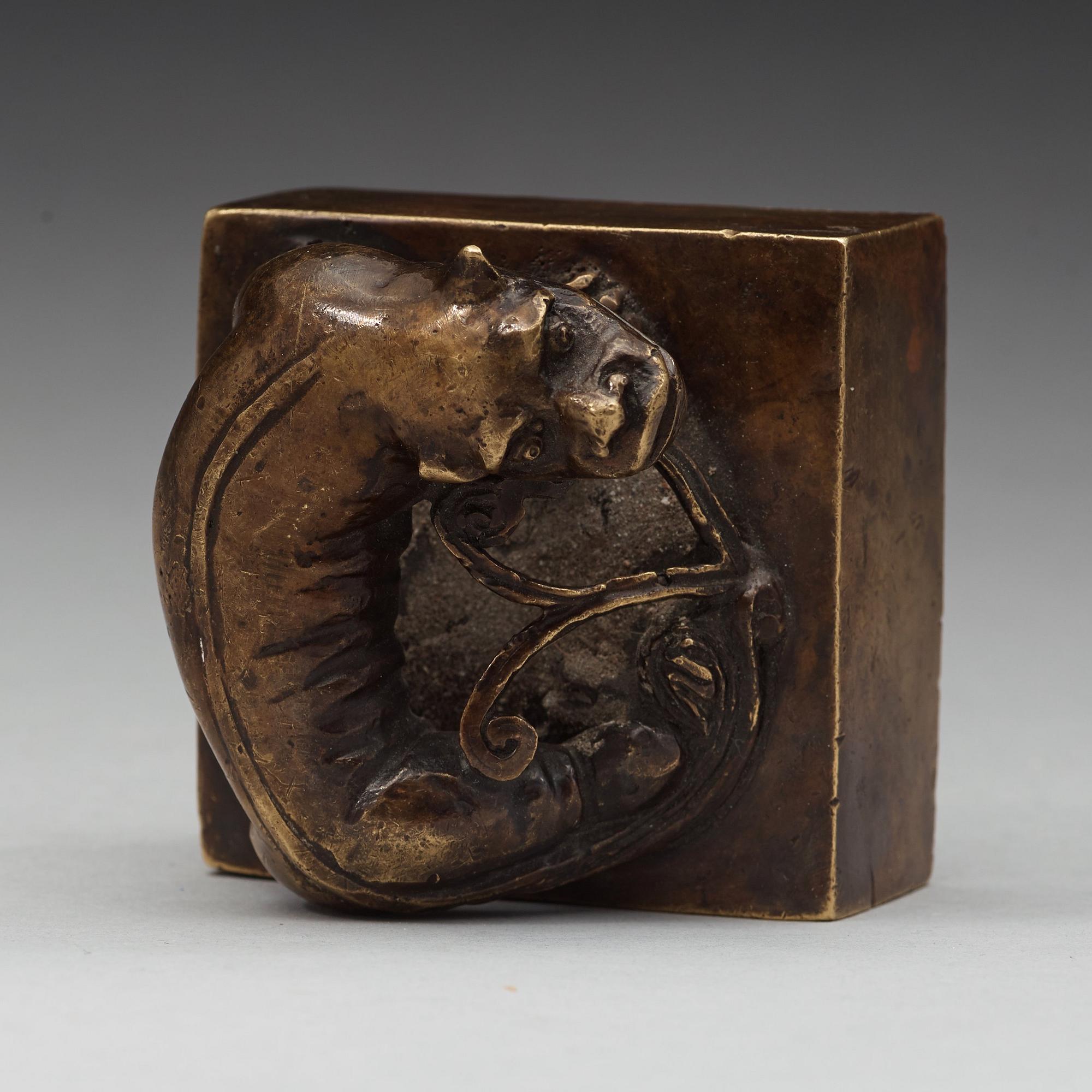 A bronze seal, Qing dynasty.