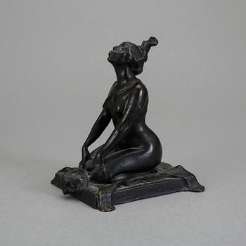 CHARLES FRIBERG, skulptur, brons, signerad och daterad 1906, gjutarmärkt A.B. E. GJ-metod, Stockholm.
